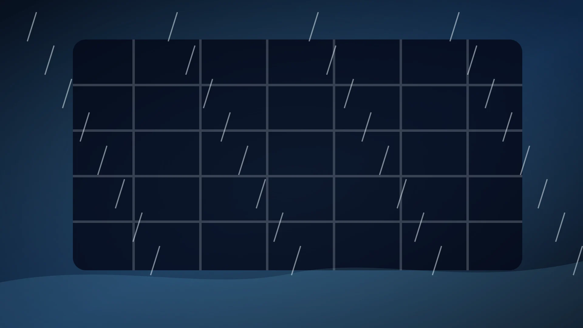 Rainy Night focus vibe background