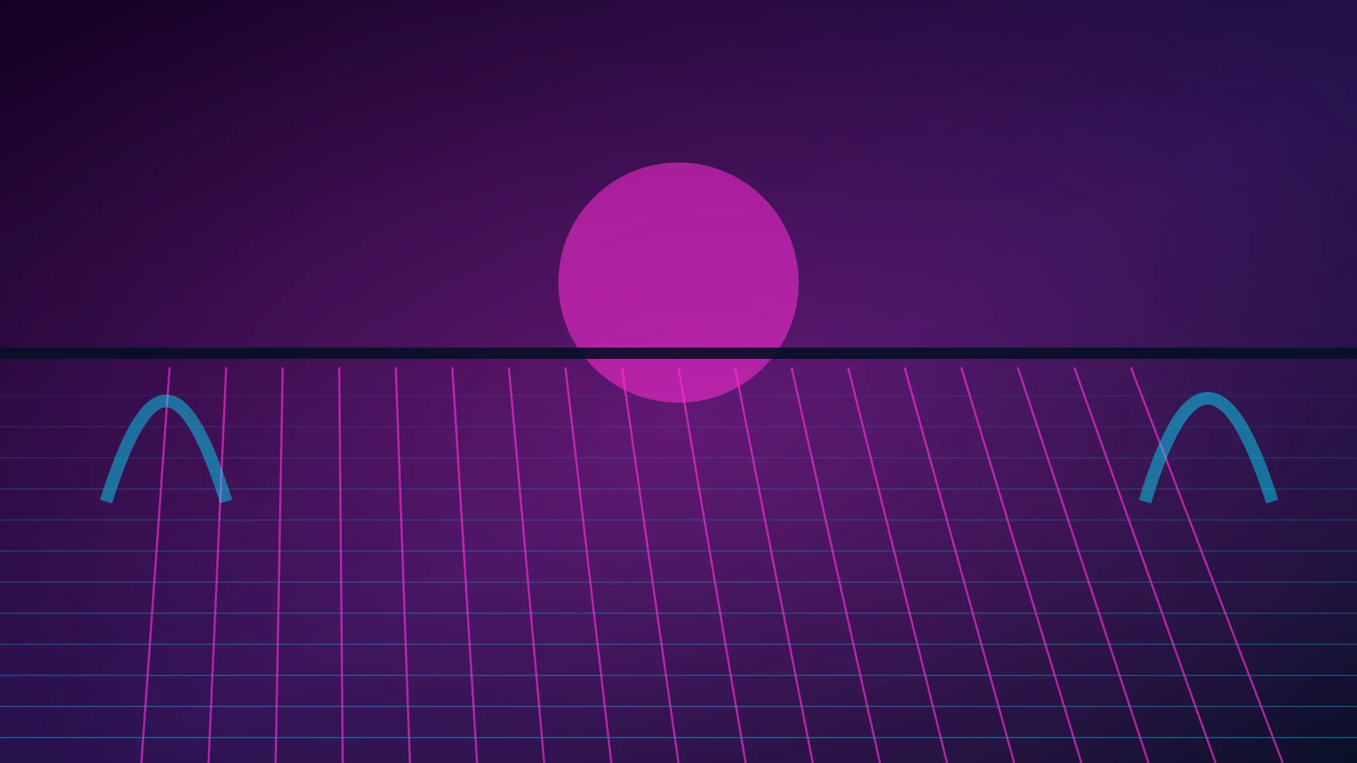 Synthwave vibe scene